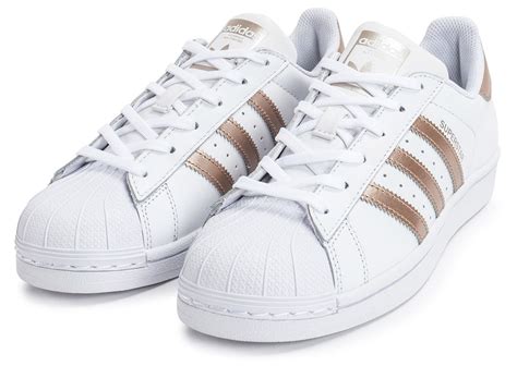 rose gold adidas shoes|adidas superstar rose gold stripes.